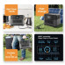Liniotech 1200W 1008WH Solar Generator Portable Power Station